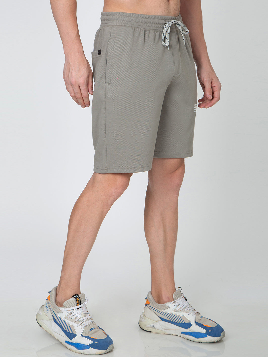 Men Light Grey Bermuda