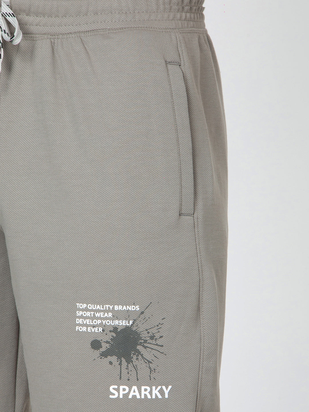 Men Light Grey Bermuda