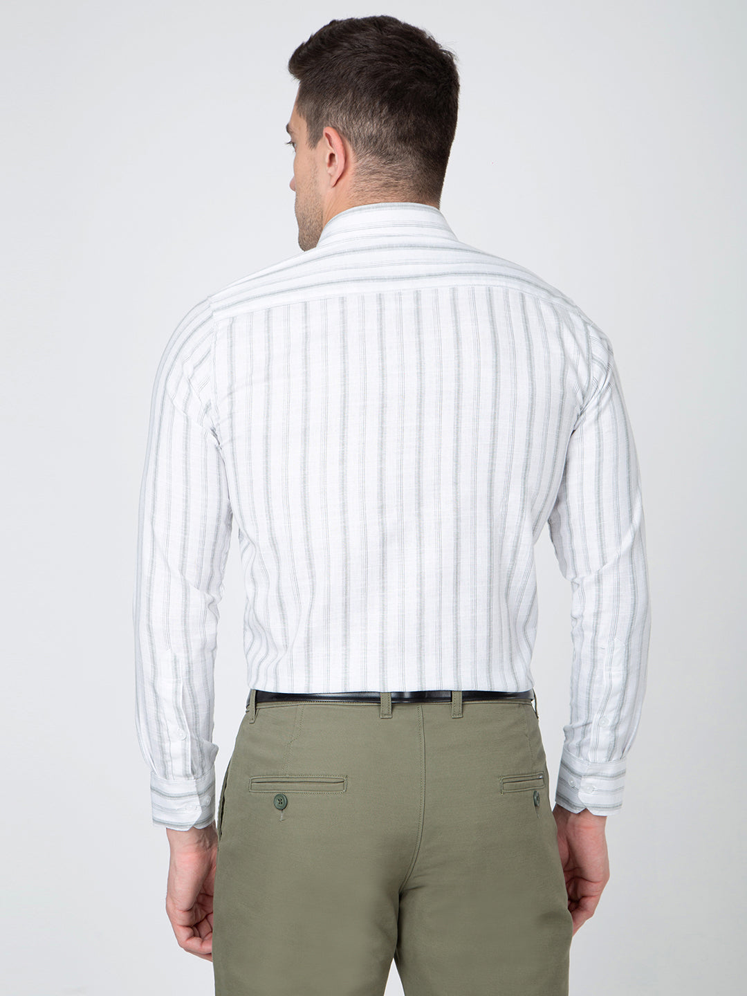 Men Linning Ice Grey Shirt