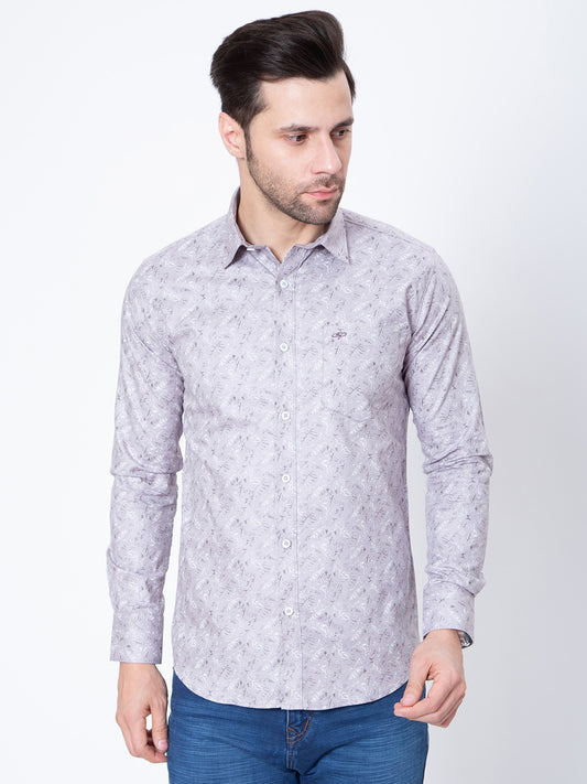 Mens Regular Fit Printed Shirt