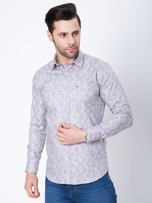 Mens Regular Fit Printed Shirt