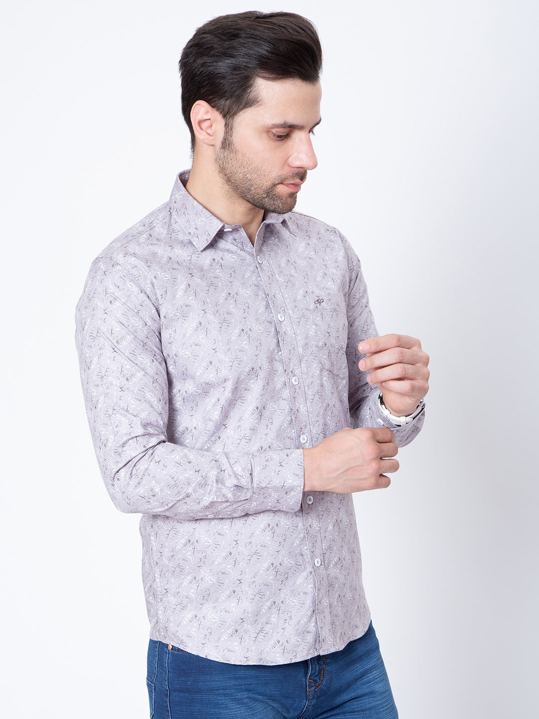 Mens Regular Fit Printed Shirt