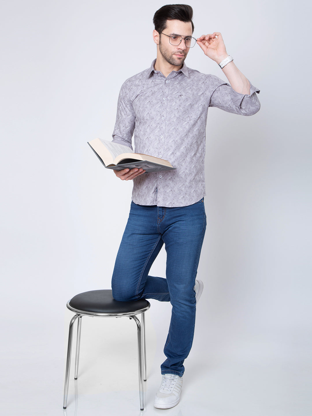 Mens Regular Fit Printed Shirt