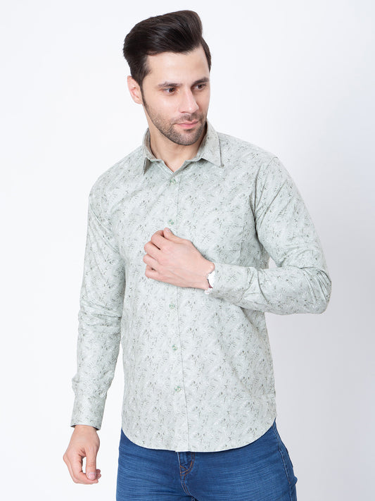 Mens Regular Fit Light Striped Casual Shirt