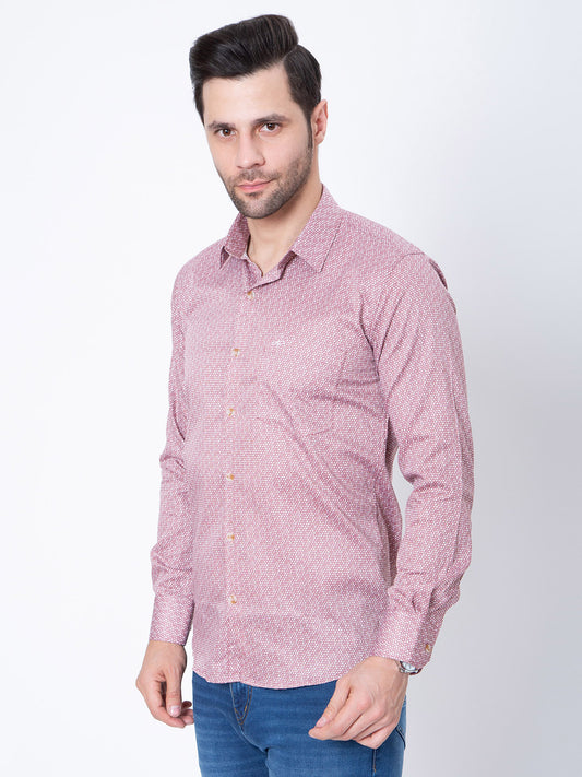 Mens Regular Fit Printed Shirt