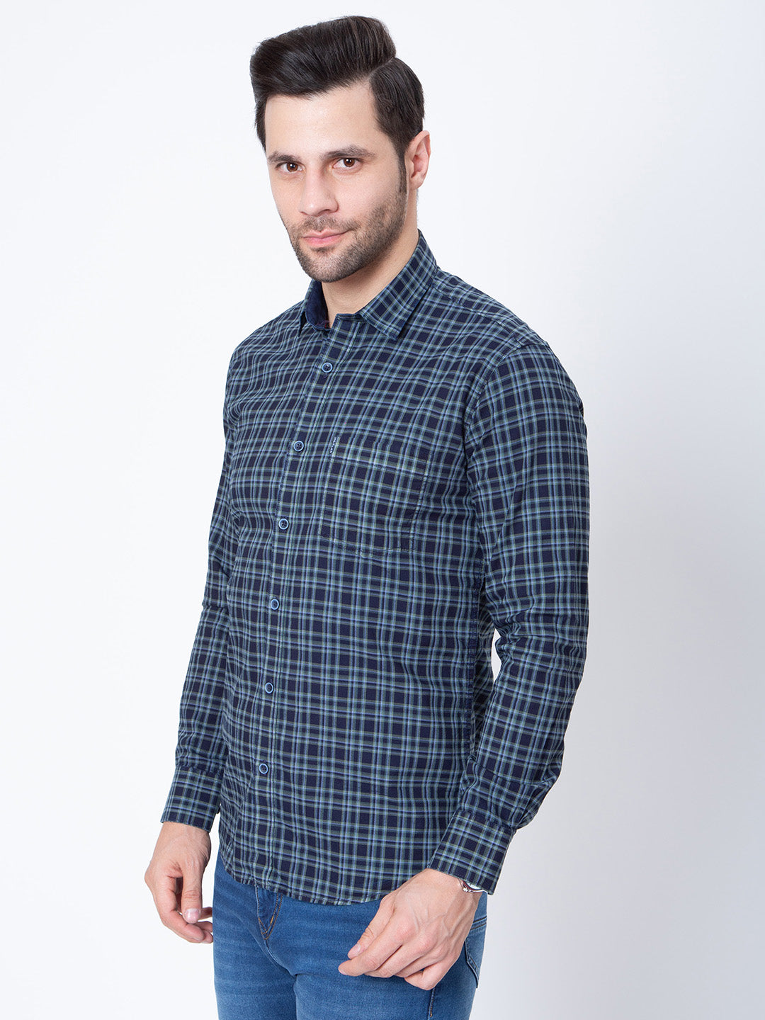 Mens  Regular Fit Check Shirt