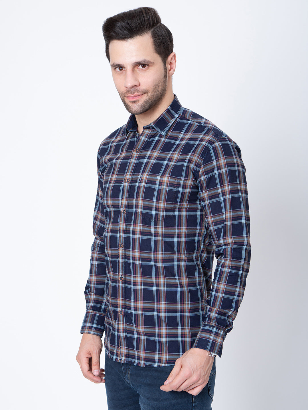 Mens  Regular Fit Check Shirt