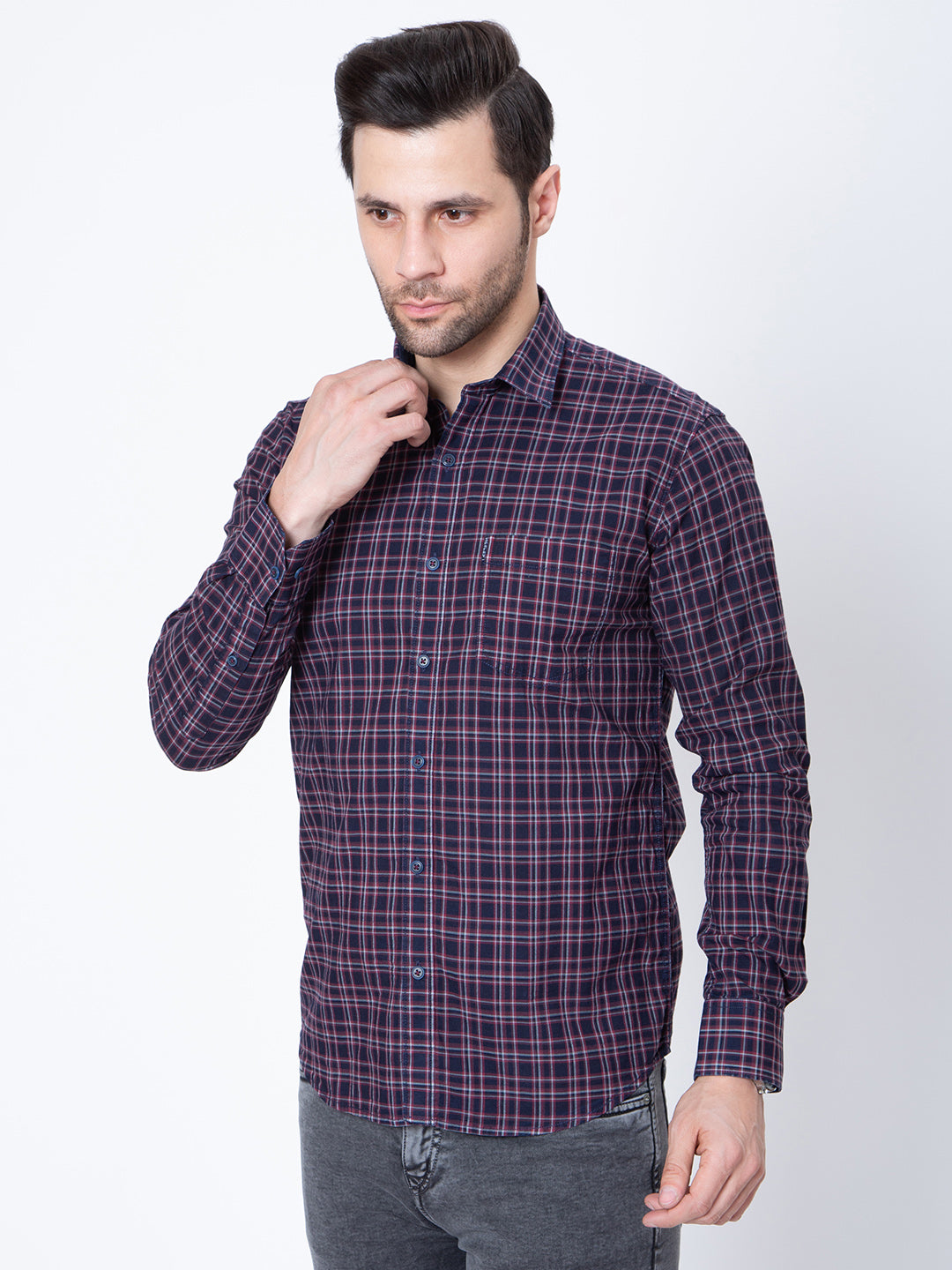 Mens Check Casual Shirt