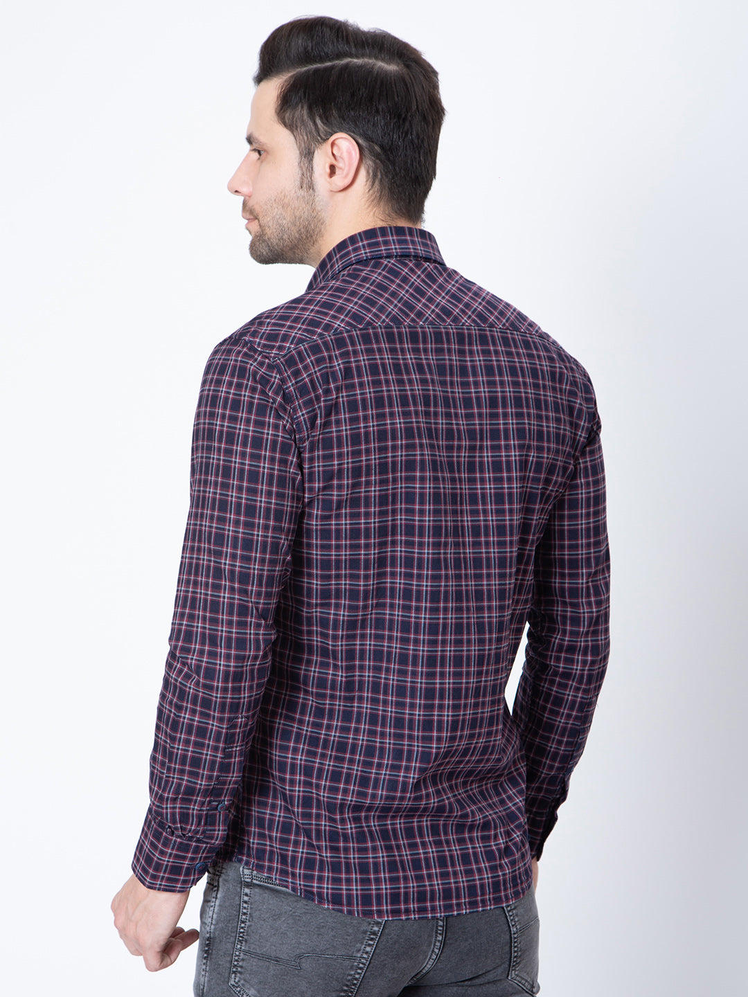 Mens Check Casual Shirt