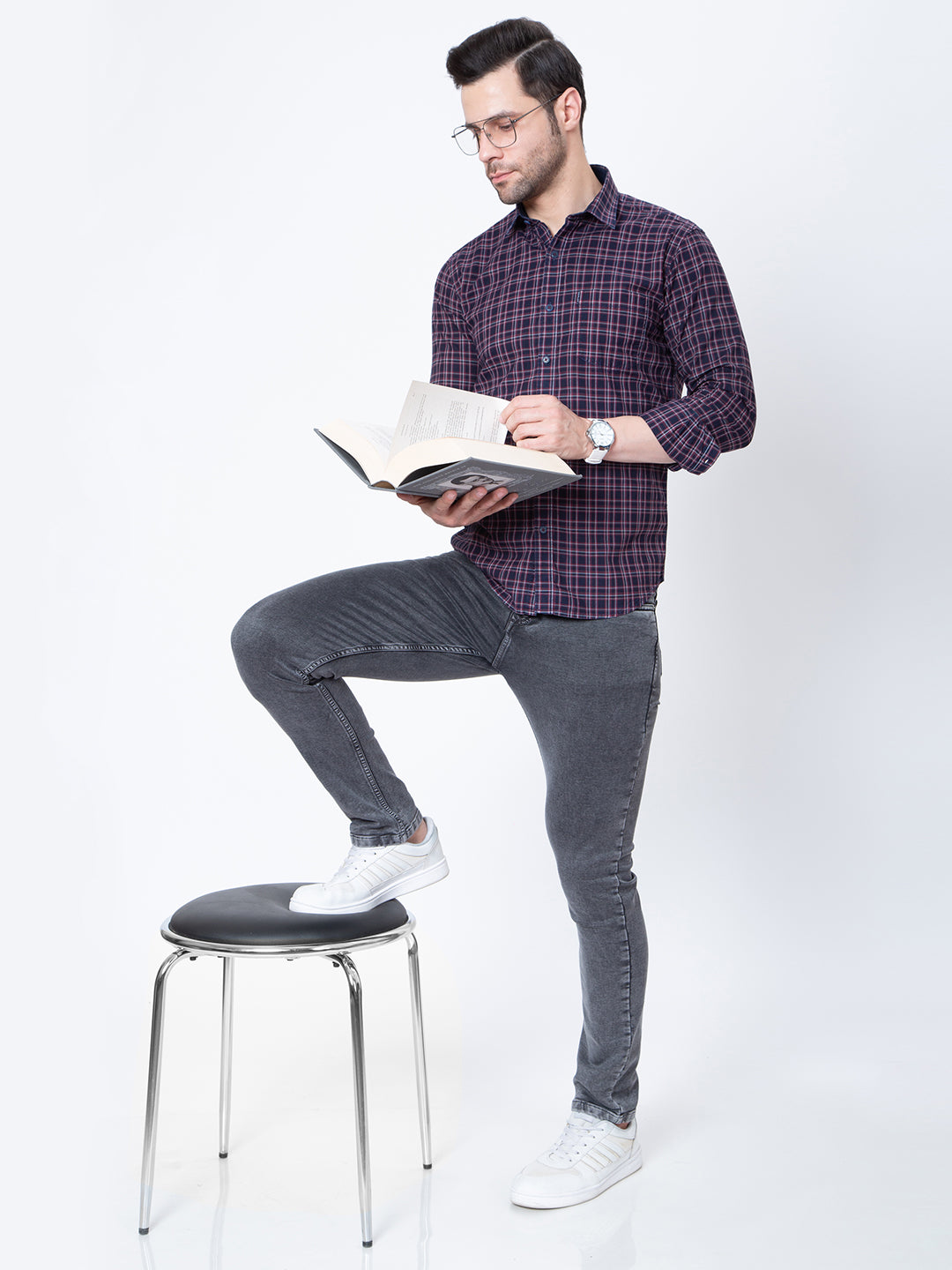 Mens Check Casual Shirt