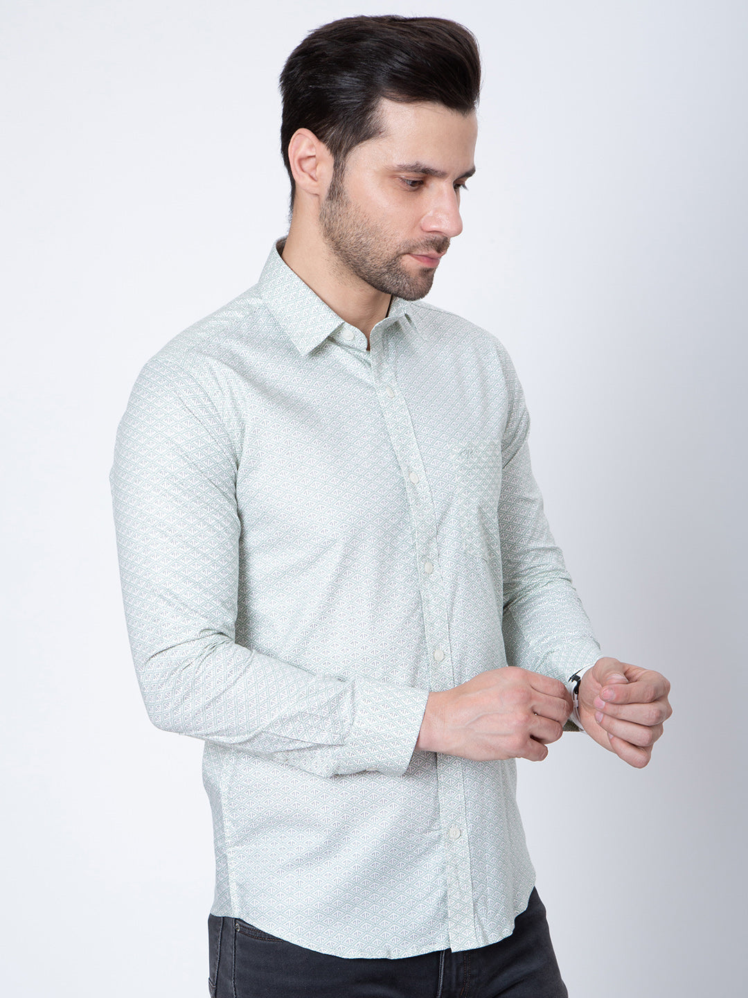 Mens Printed Regular Fit Shirt