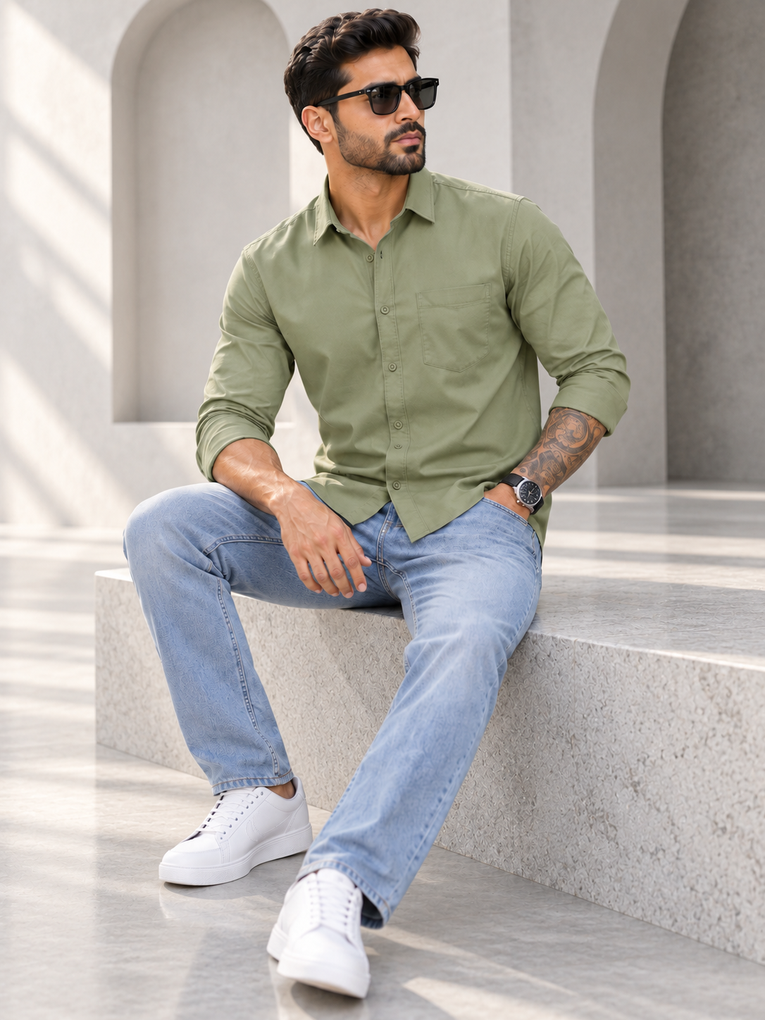 Men’s Premium Olive Shirt