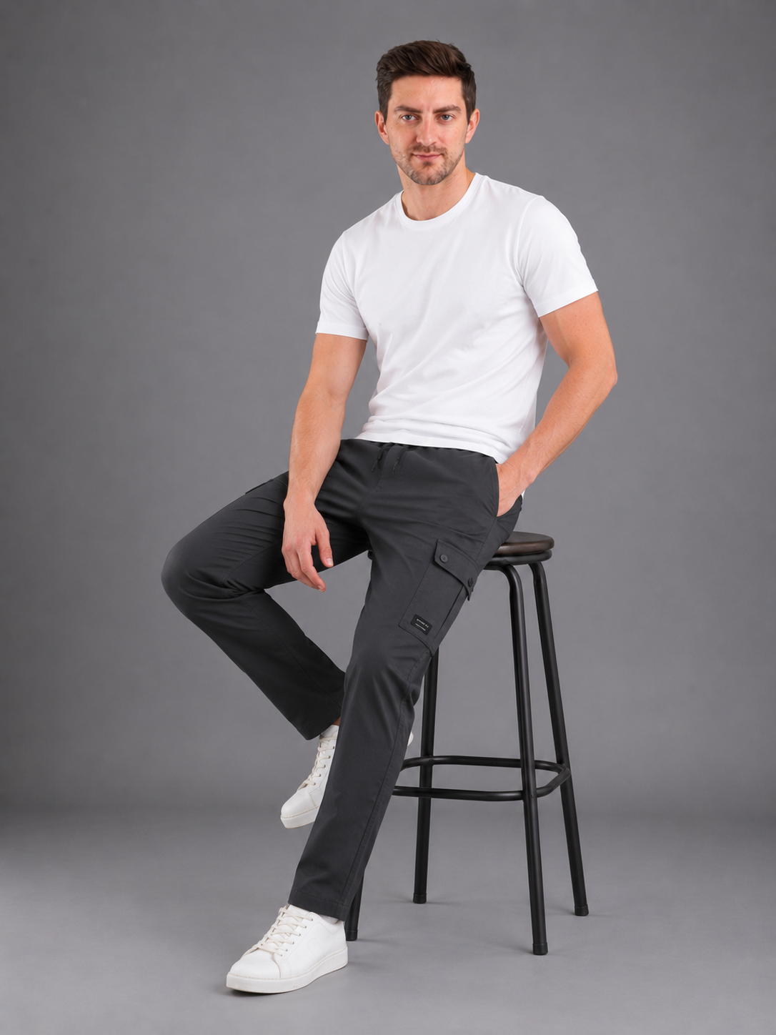 Men Jogger Cotton Lower with Pockets