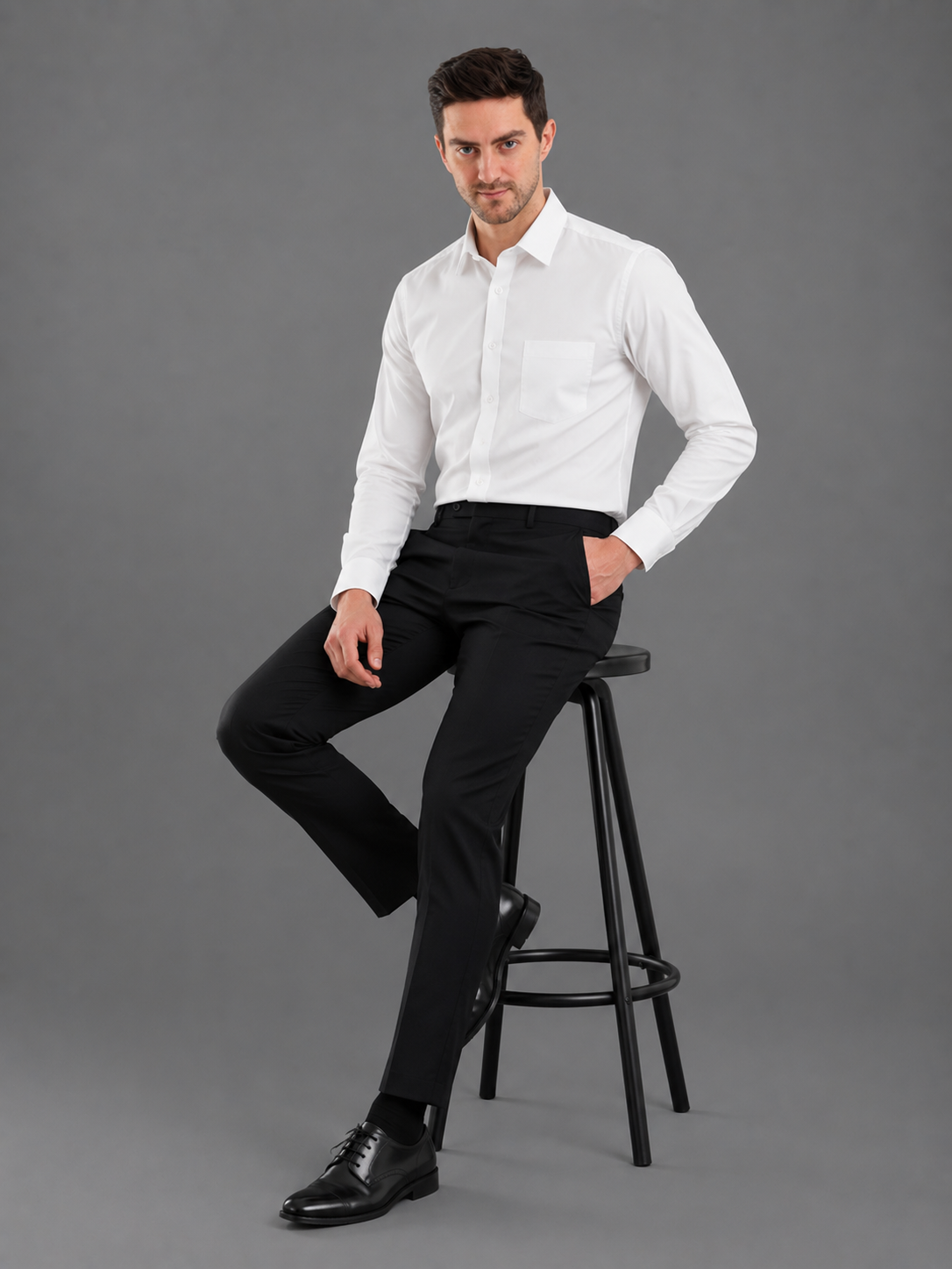 Men Premium Formal Satin Shirt Full Sleeve Regular Fit