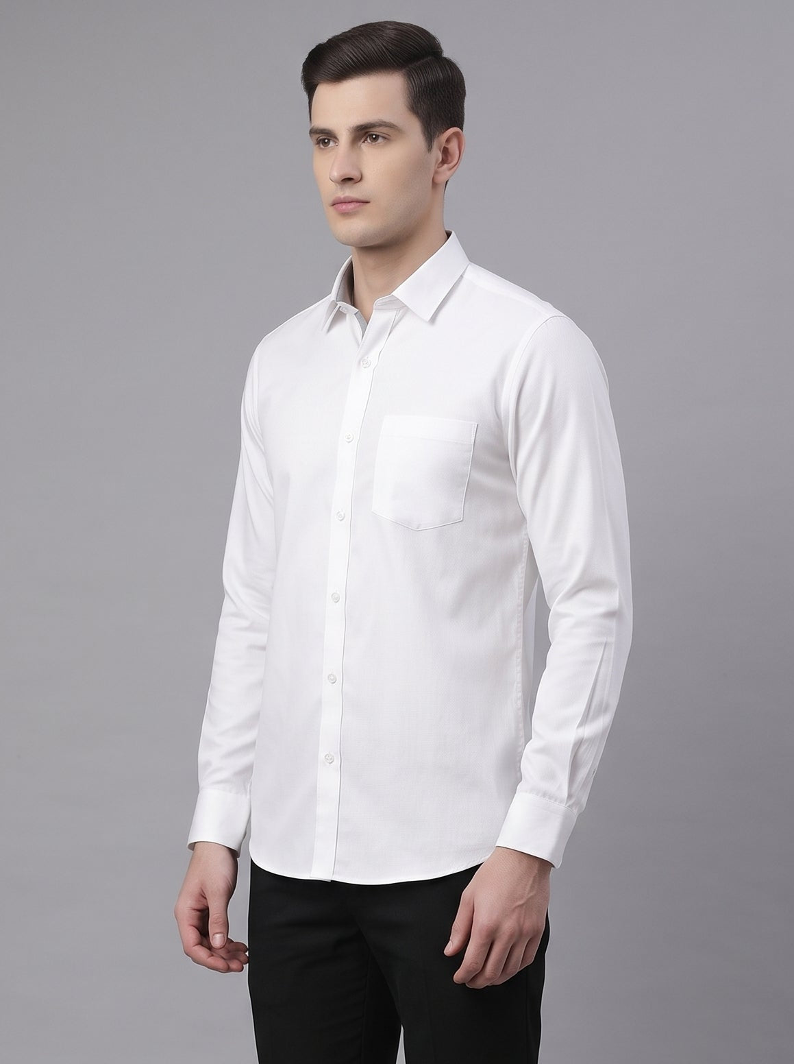 Men Premium Formal Satin Shirt Full Sleeve Regular Fit