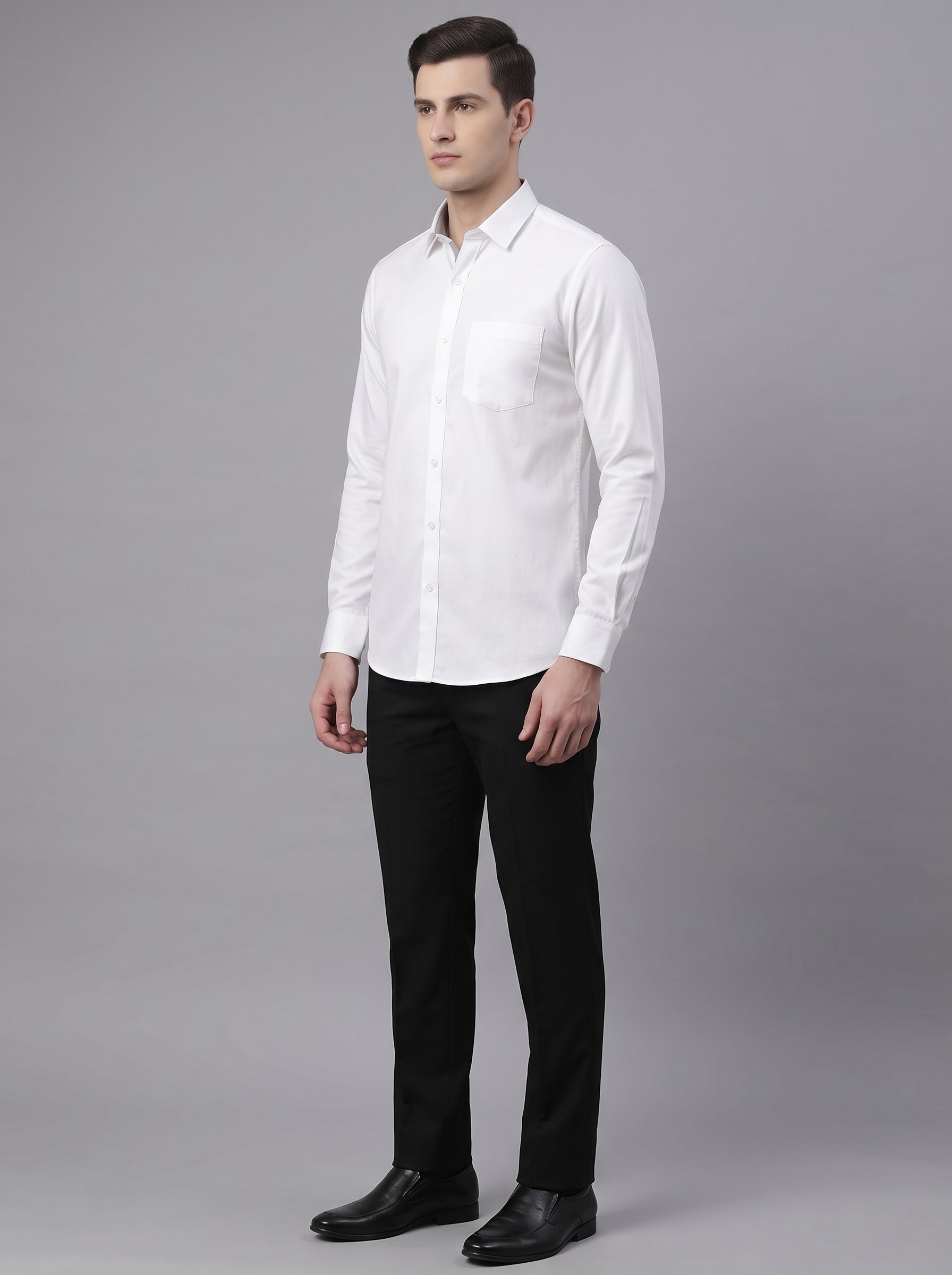 Men Premium Formal Satin Shirt Full Sleeve Regular Fit
