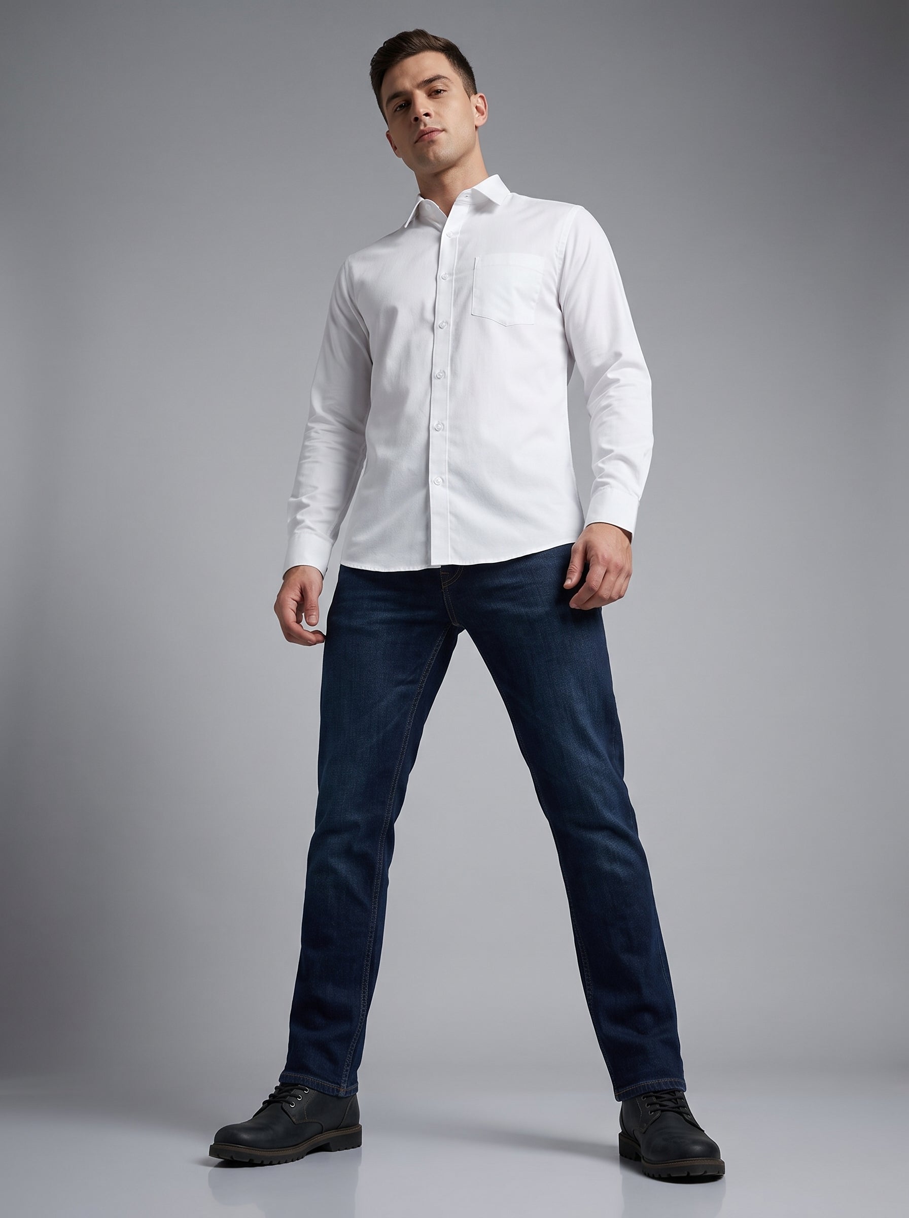 Men Premium Formal Satin Shirt Full Sleeve Regular Fit