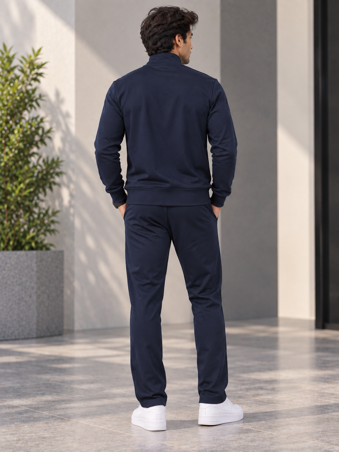 Blue  Colour Regular Fit  Primium Track Suit