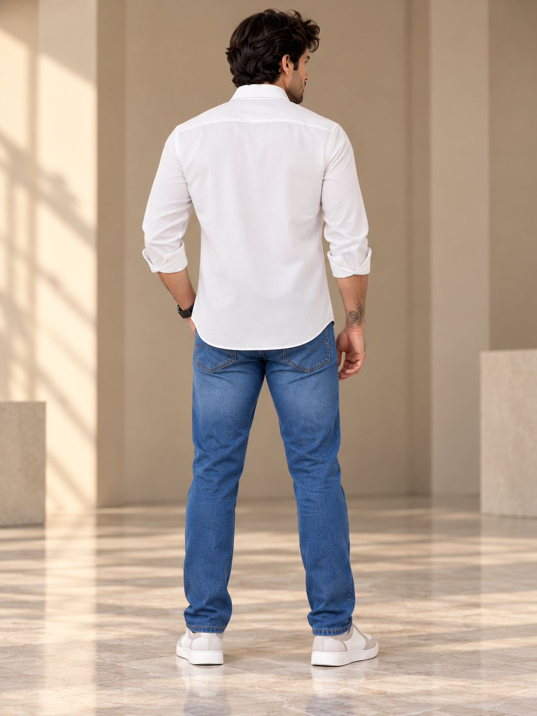 Men’s Stylish Plain Casual Shirt