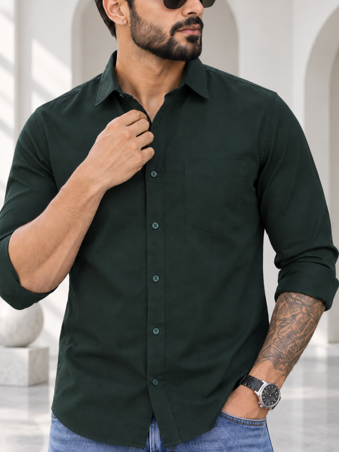 Men’s Premium Green Shirt