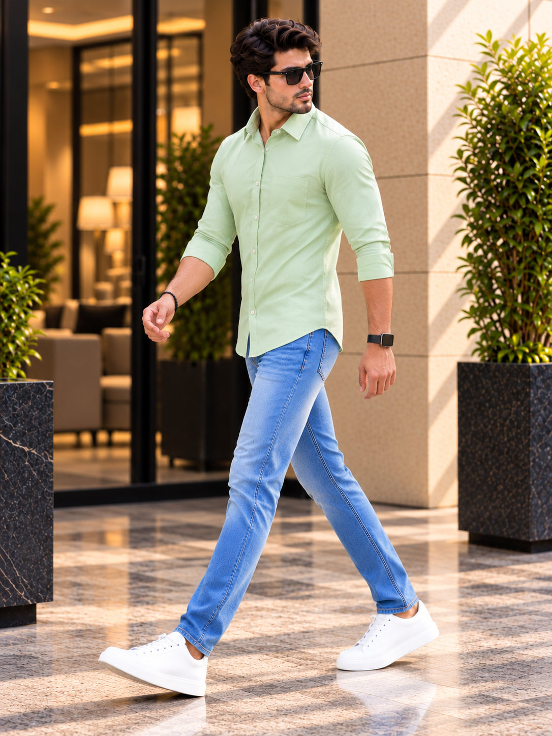 Men’s Stylish Plain Casual Shirt