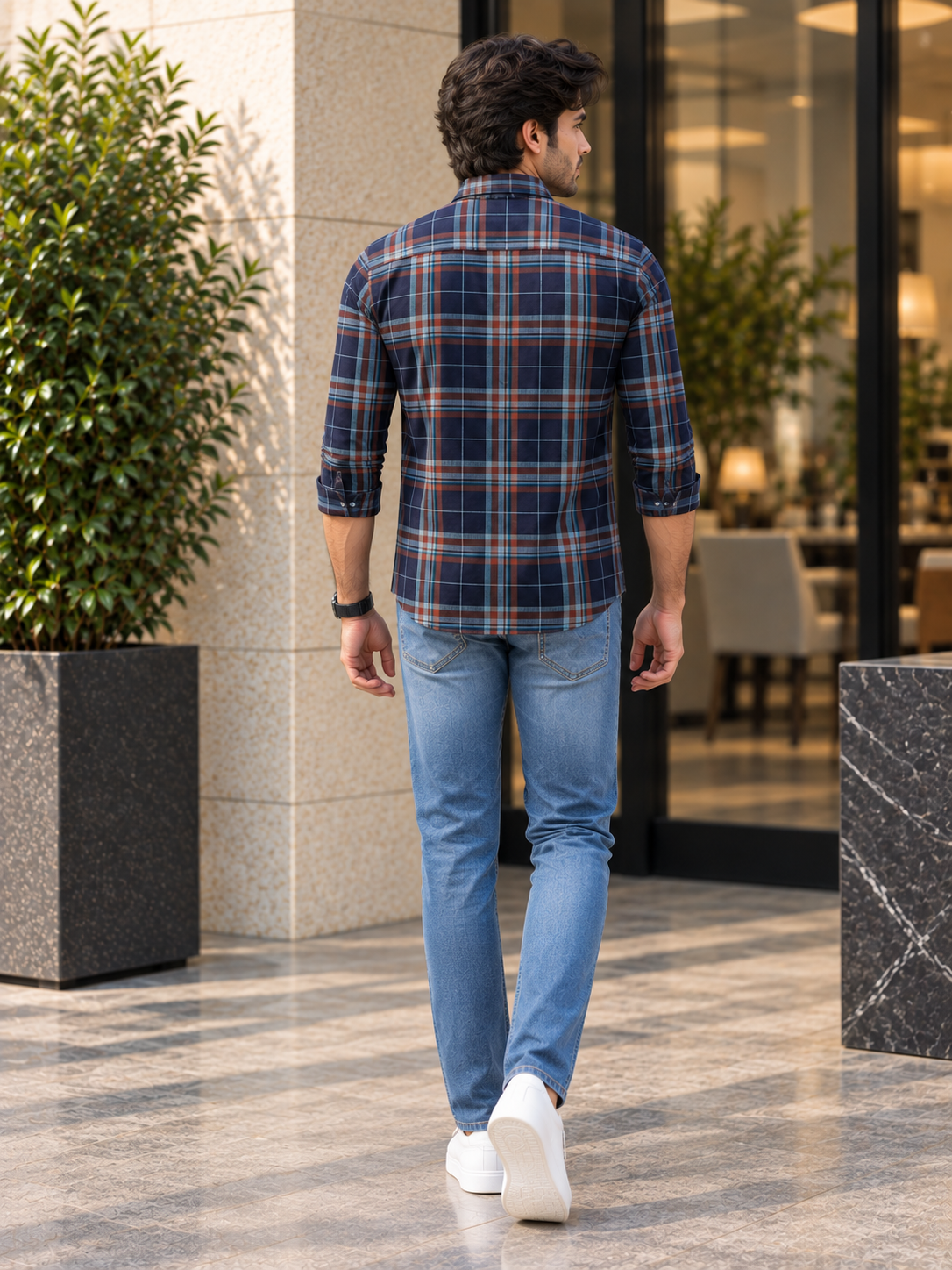 Men’s Premium Checked Full Sleeve Casual Shirt