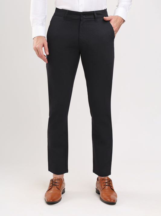 Men Slim Fit Black Trouser Pant