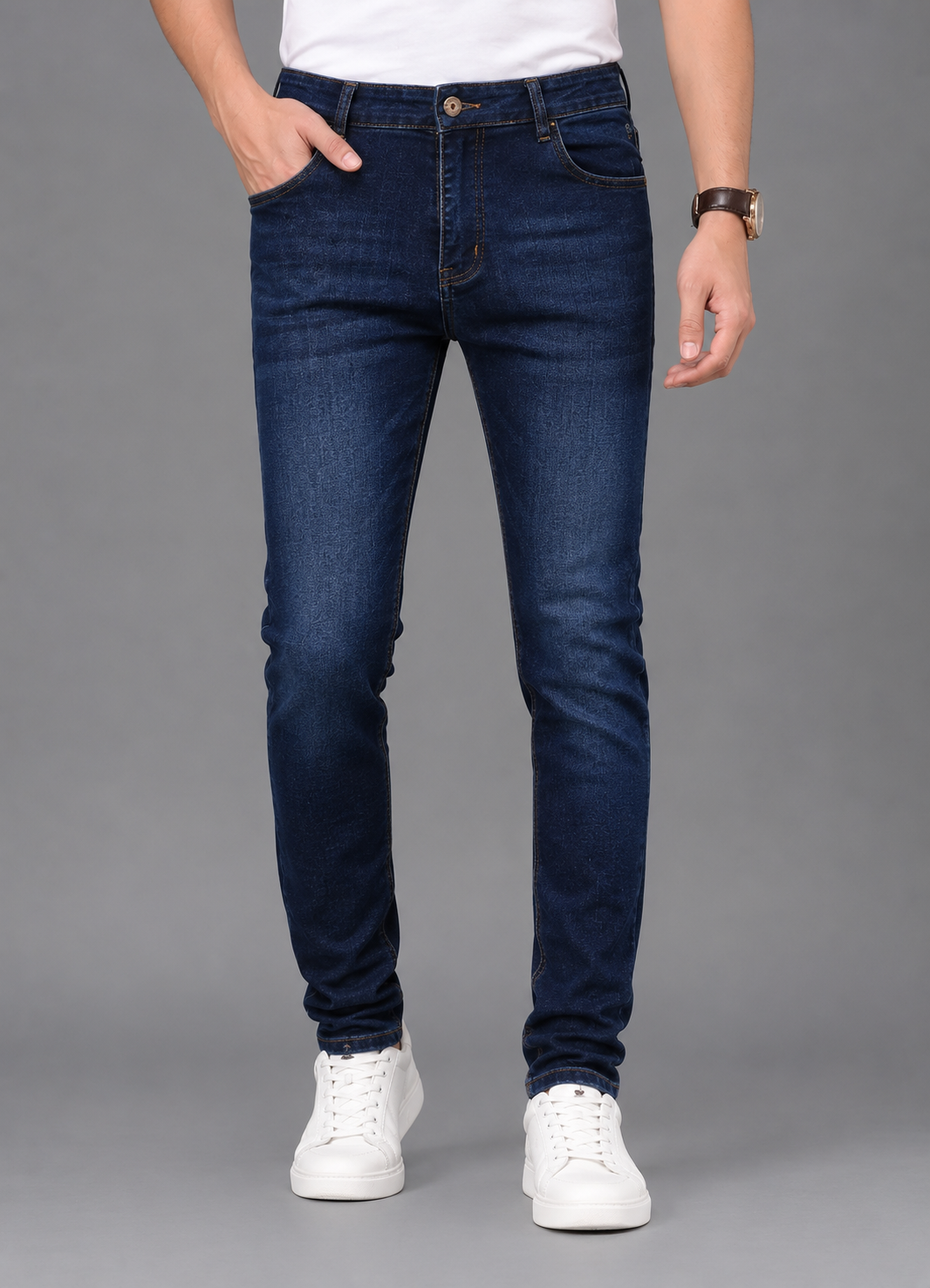 SPARKY Men's Slim Fit Mid-Rise Denim Jeans | Casual Everyday Wear