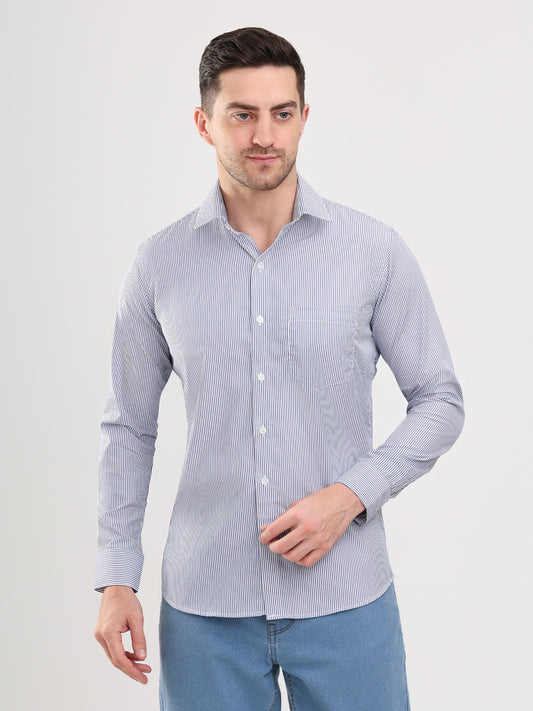 Men Grey classic and formal shirt