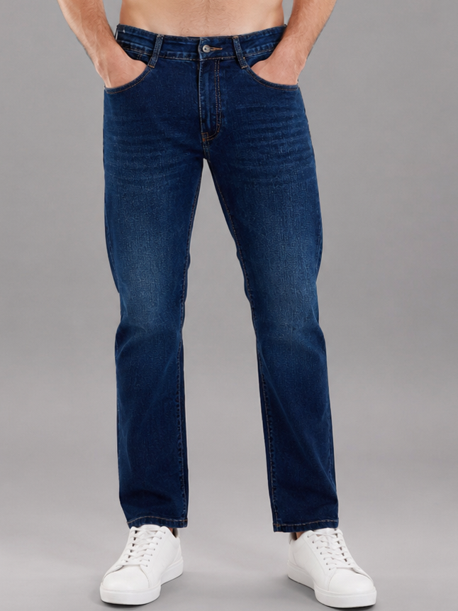 SPARKY Men | Stretch Comfort Fit | Dark Blue Jeans | Premium Casual Denim