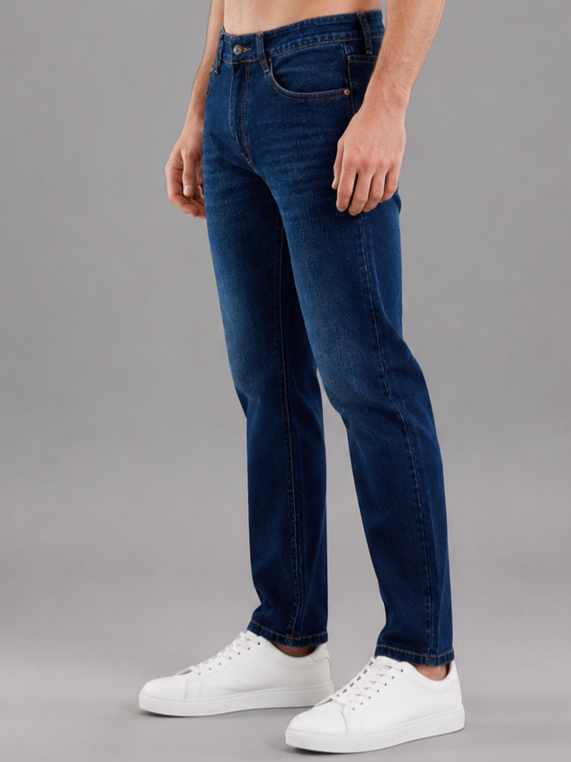 SPARKY Men | Stretch Comfort Fit | Dark Blue Jeans | Premium Casual Denim