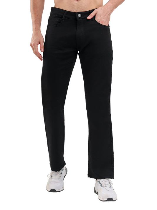 Sparky Men Comfort Fit Solid Jeans | Stretch Denim | Trendy Men All Season Black