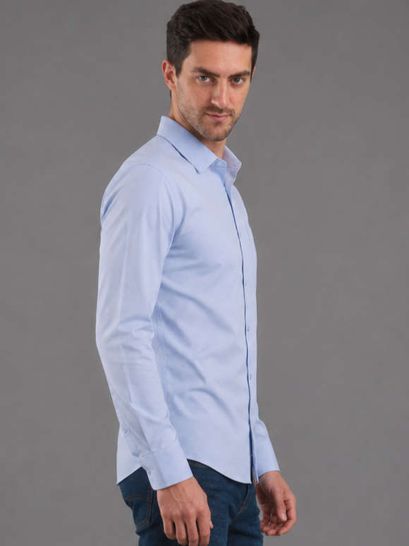 Men Premium Formal Satin Shirt Full Sleeve Regular Fit