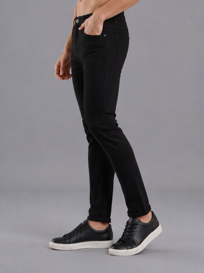 Men Stretch Comfort Fit | Mid Blue Jeans | Premium Casual Denim