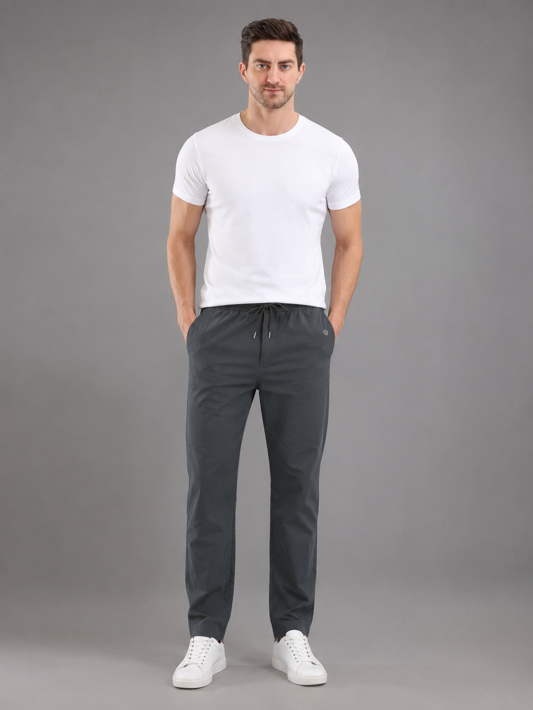 Men's Solid Track Pants | Regular Fit Sports Lower with Side Pockets