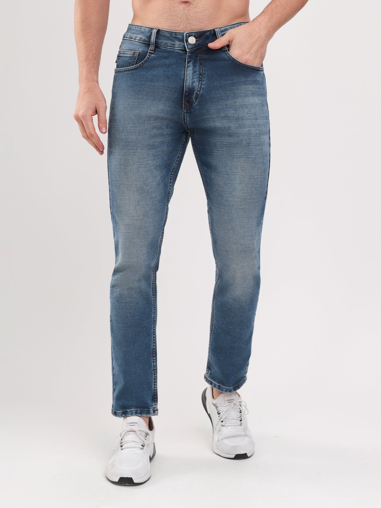 Men Blue Narrow Fit Denim