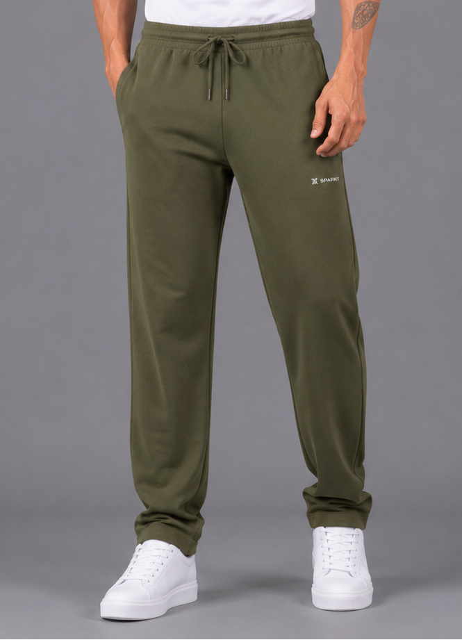 SPARKY Men's Fabric Solid Lower | Premium Track Pants Light Olive