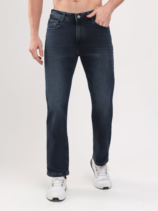 Men Blue Straight Fit Fit Denim