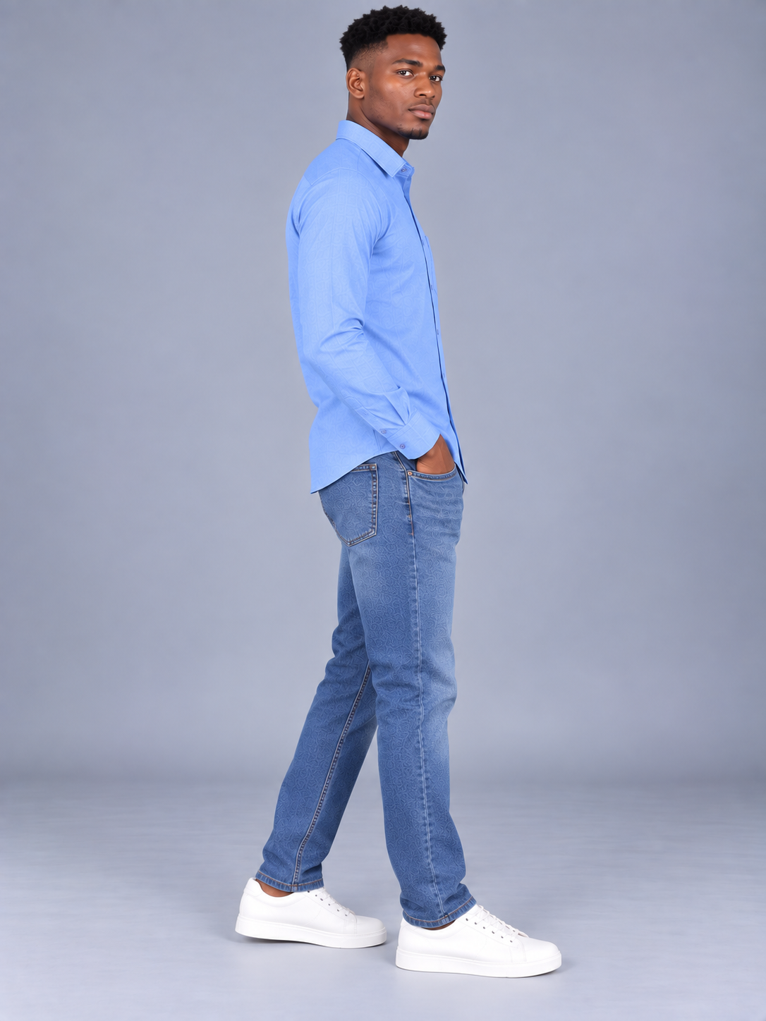 Men's Primium Blue Shirt