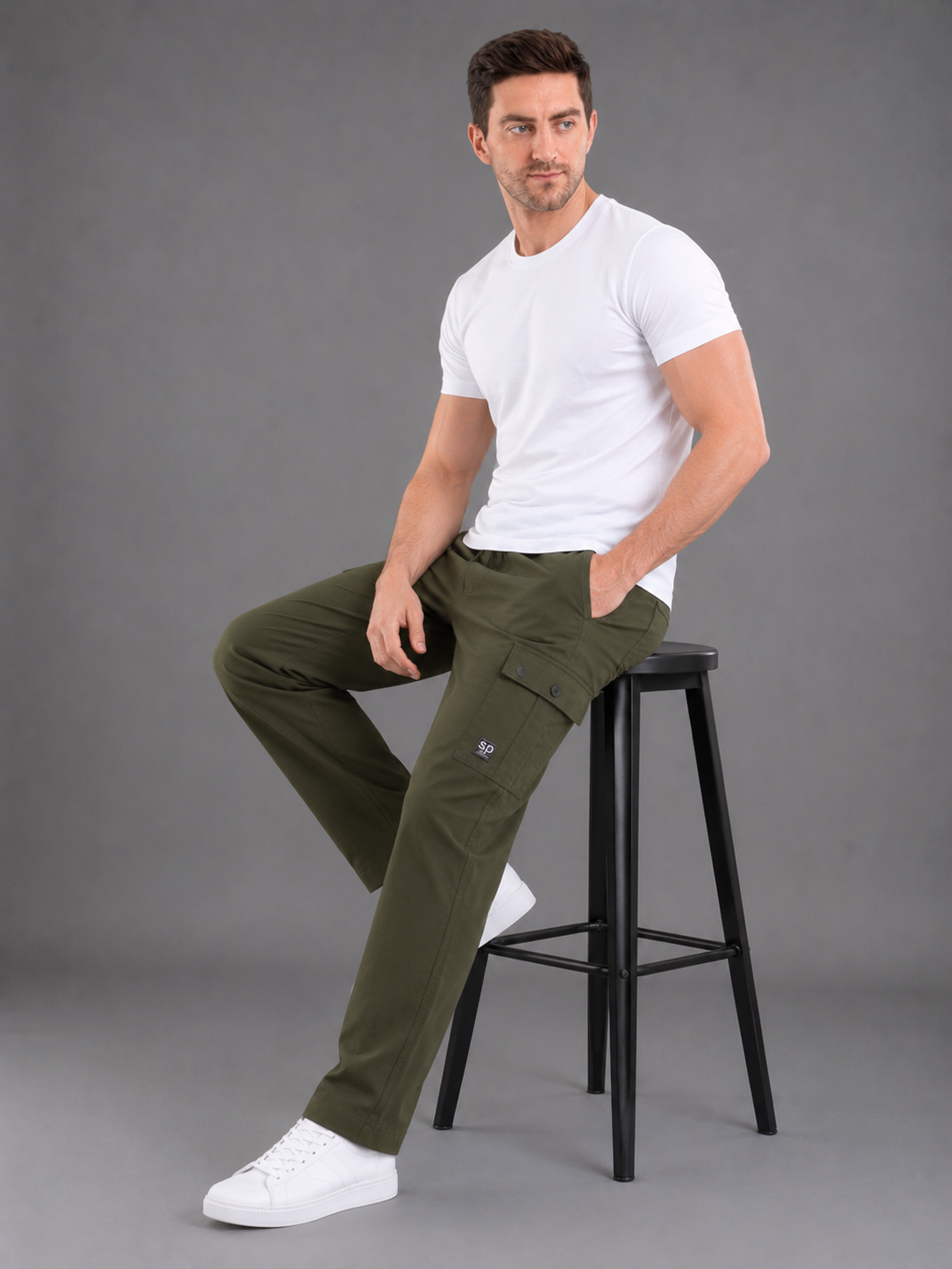 Men Jogger Cotton Lower with Pockets