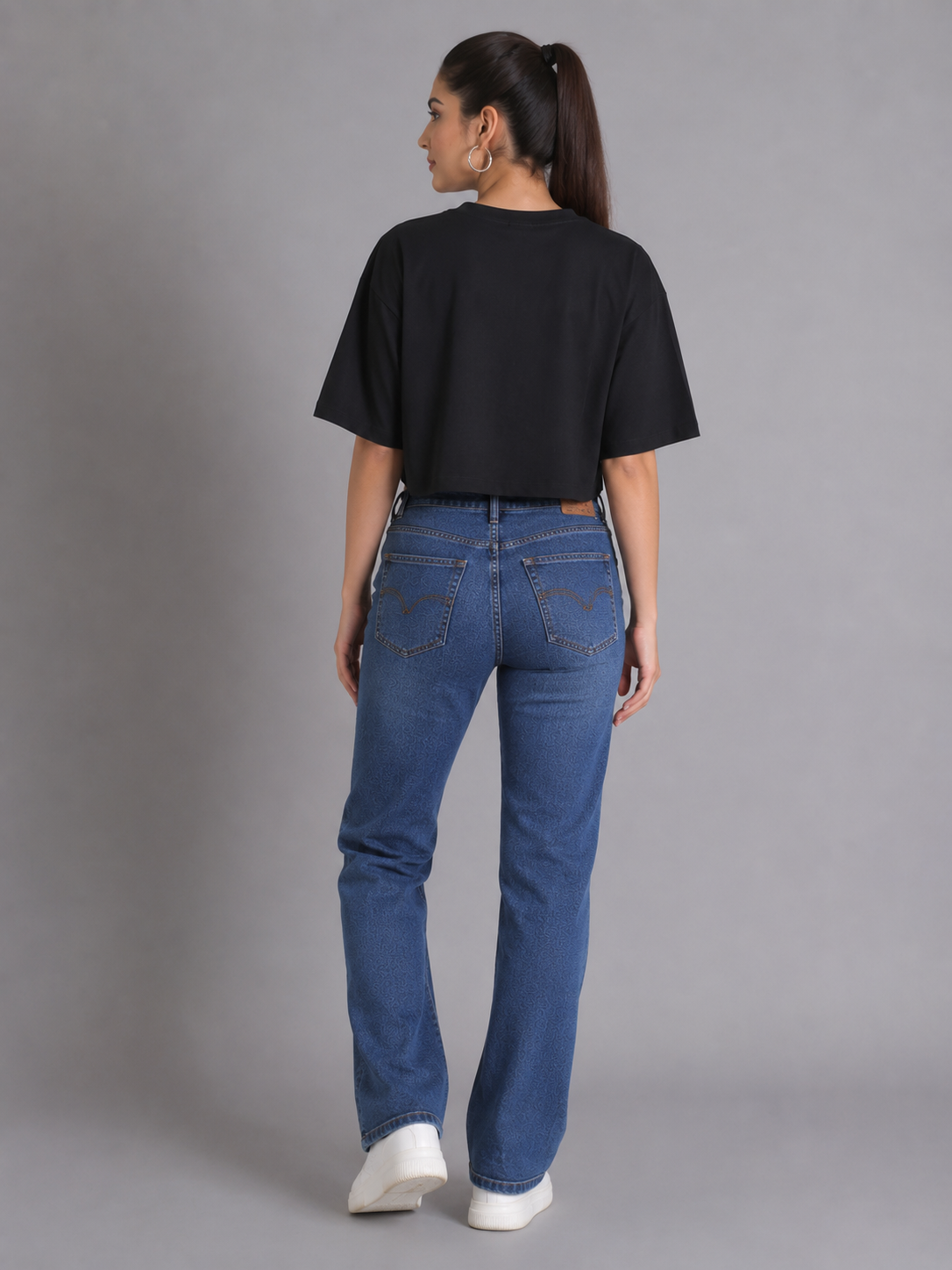 Women's Crop Top Soft Cotton Blend Casual & Trendy