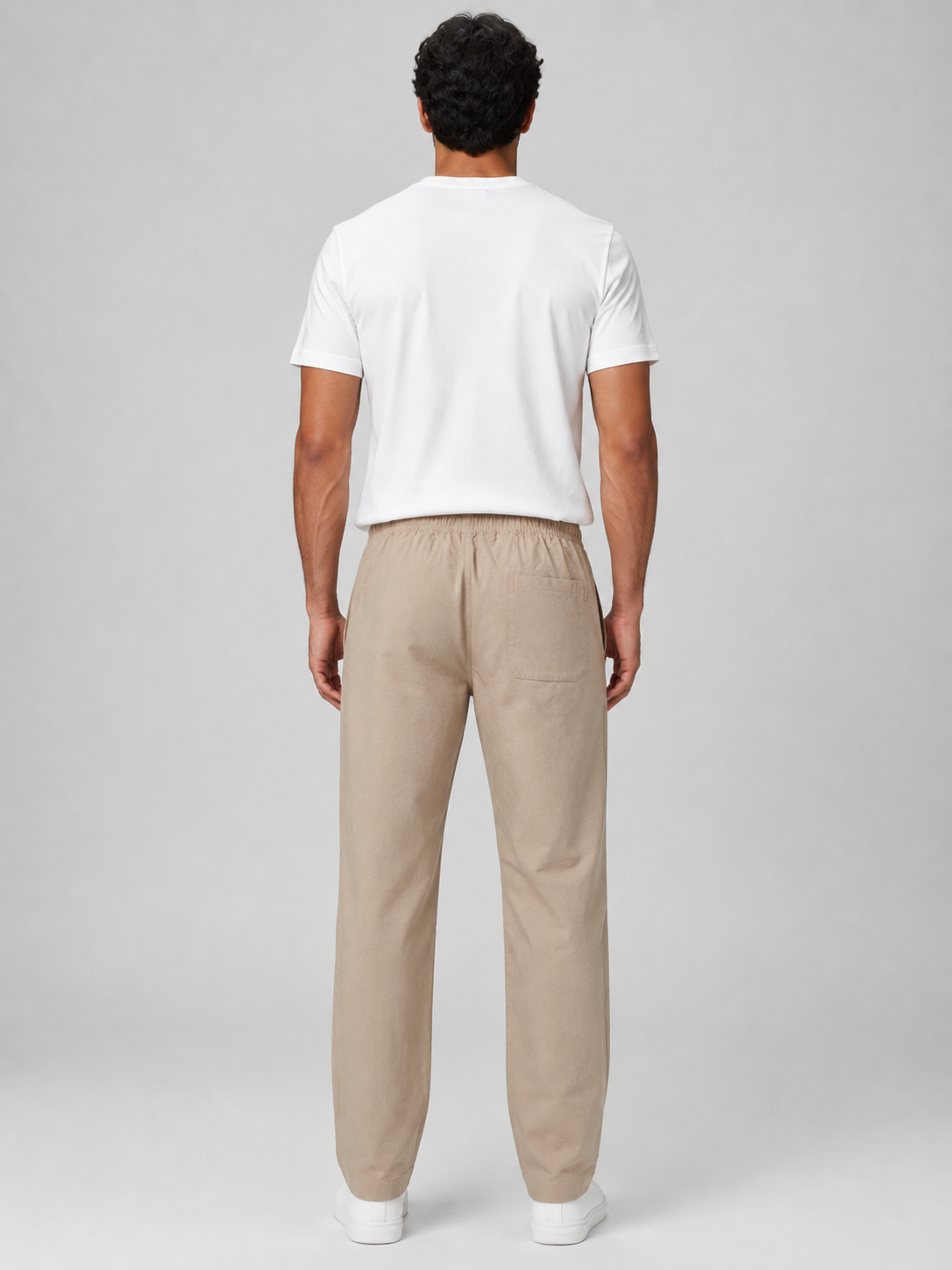 Men Beige Color Solid Primium lower