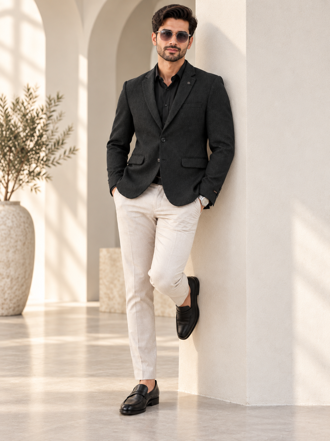 Men’s Premium Stylish Blazer Classic Single-Breasted Blazer