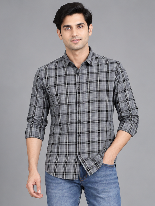 Men's Primium Grey Shirt