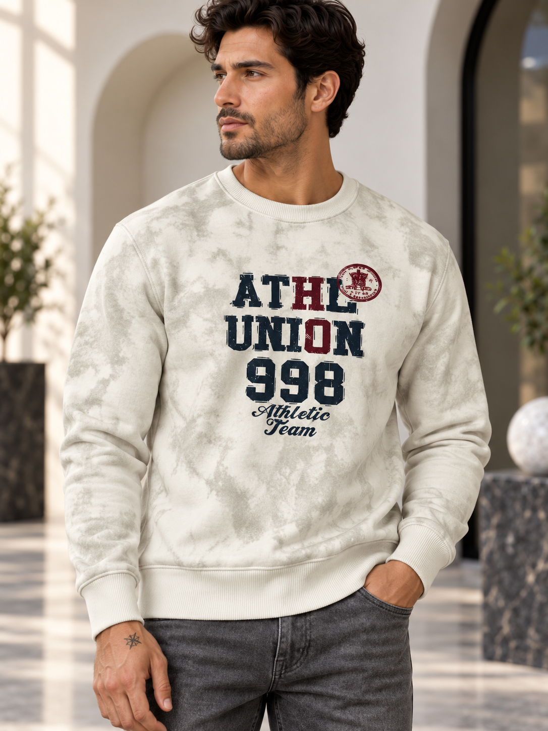 Peach Colour Regular Fit  Primium Sweatshirt