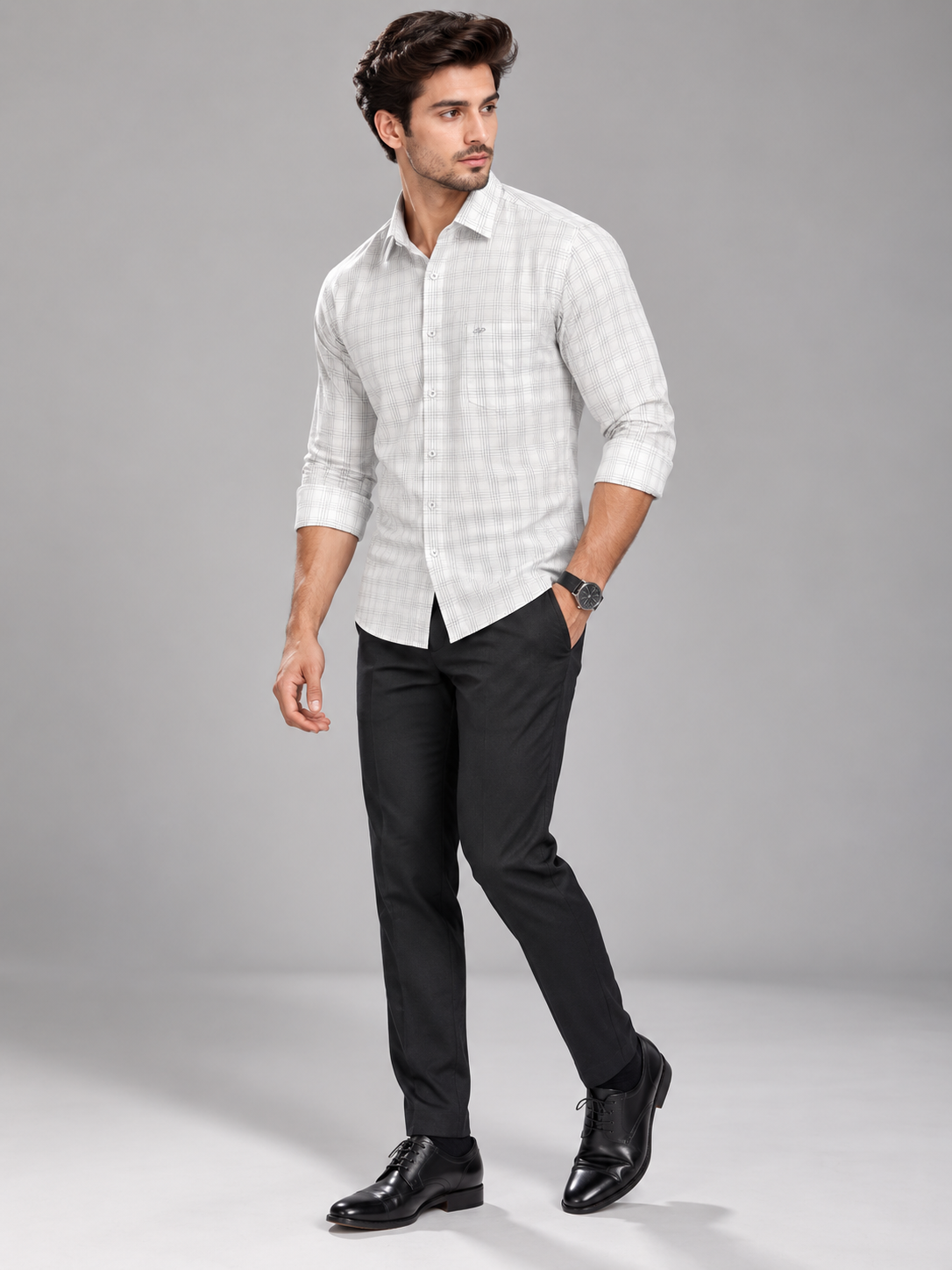 Men’s Premium Checked Full Sleeve Formal Shirt