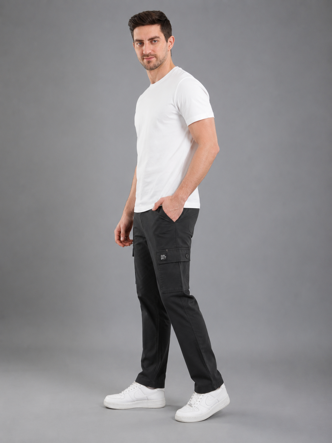 Men's Solid Joggers | Cotton Blend Lower for Running & Casual Wear
