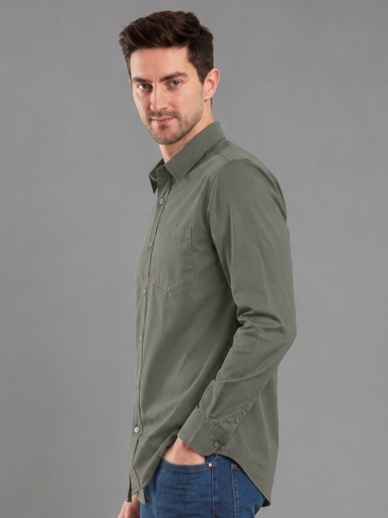 Men Premium Formal Satin Shirt Full Sleeve Regular Fit