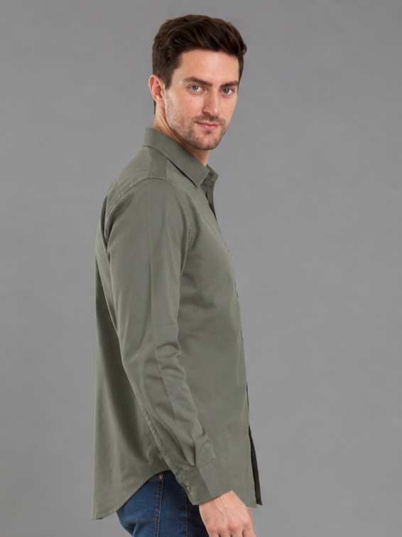 Men Premium Formal Satin Shirt Full Sleeve Regular Fit