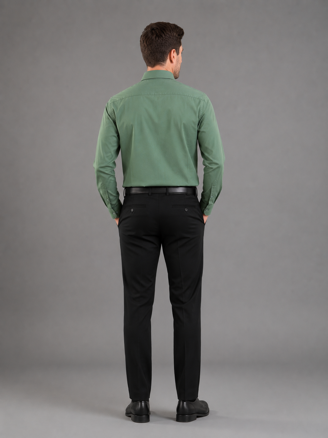 Men Full Sleeve's | Formal Cotton Shirt | Regular Fit | Green Color